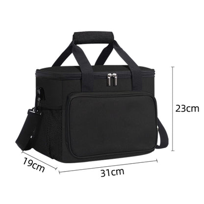 15L Waterproof Oxford Cloth Picnic Bag Outdoor Ice Pack Thickened Portable Insulation Bag, 15L Black, 15L Grey