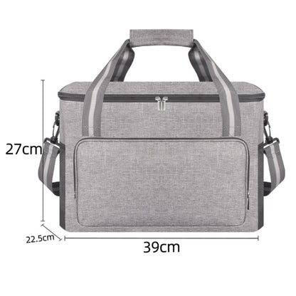 24L Waterproof Oxford Cloth Picnic Bag Outdoor Ice Pack Thickened Portable Insulation Bag, 24L Black, 24L Grey, 24L Navy, 24L Wine Red