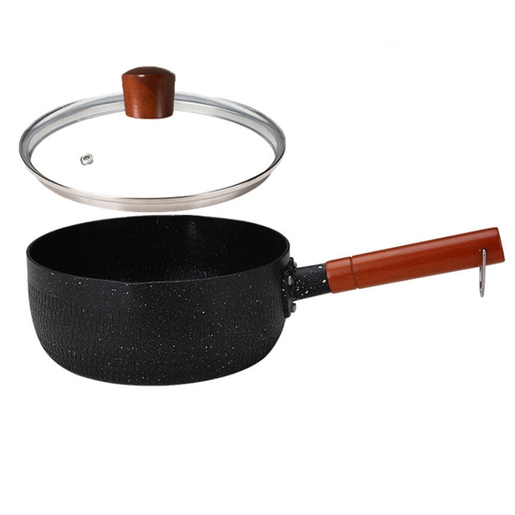 20cm With Cover Boil Instant Noodles Non-Stick Pan Baby Food Supplement Pan Maifan Stone Small Milk Pot, 20cm With Cover Black, 20cm With Cover White, 20cm With Cover Blue, 20cm With Cover Pink