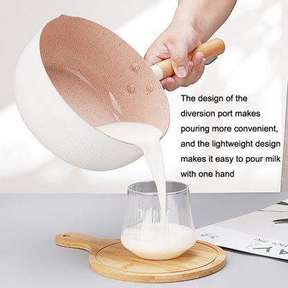 20cm With Cover Boil Instant Noodles Non-Stick Pan Baby Food Supplement Pan Maifan Stone Small Milk Pot, 20cm With Cover Black, 20cm With Cover White, 20cm With Cover Blue, 20cm With Cover Pink