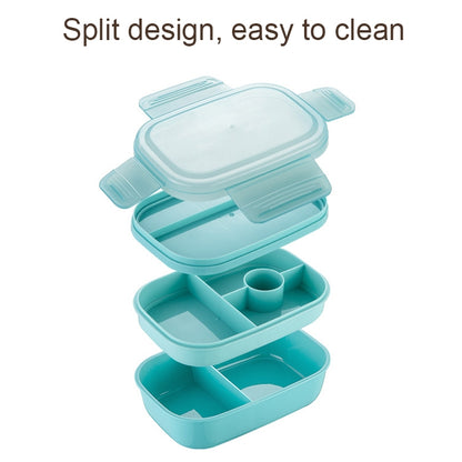 1900ML Large Capacity Microwave Children Sealed Compartment Lunch Box