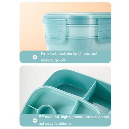 1900ML Large Capacity Microwave Children Sealed Compartment Lunch Box