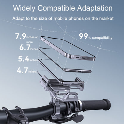 Aluminum Alloy Motorcycle Shockproof Mobile Phone Holder Bicycle Cycling Navigation Bracket