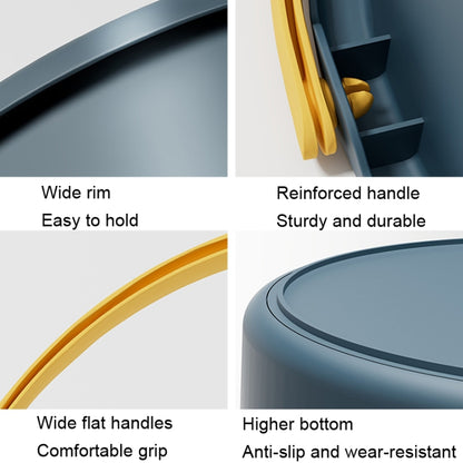 Small 4.6L Folding Thickened Portable Plastic Bucket Outdoor Fishing Barrel Car Travel Wash Barrel