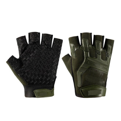 Outdoor Sports Non-slip Silicone Protective Half-finger Gloves