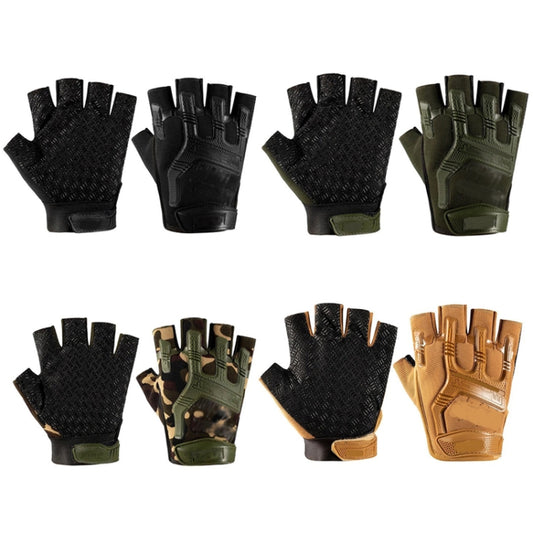 Outdoor Sports Non-slip Silicone Protective Half-finger Gloves