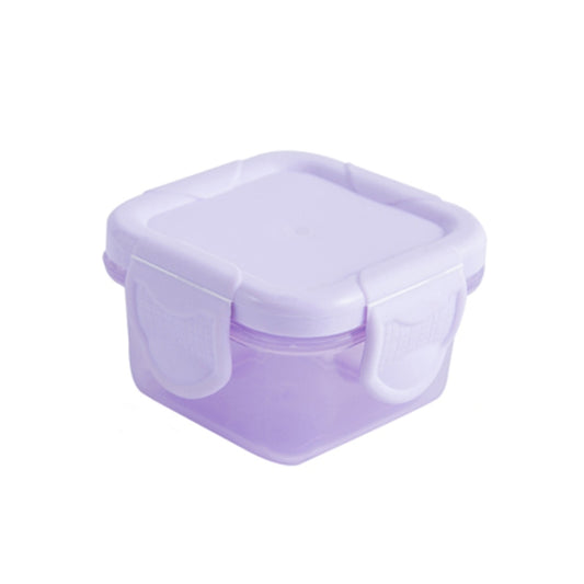 60ml Mini Fresh-Keeping Box Food Grade Thickened Sealed Baby Food Supplement Box, Taro Purple, Bud Green, Girly Pink, Fantastic Blue, Ivory White, Transparent Black Belt, Yellow