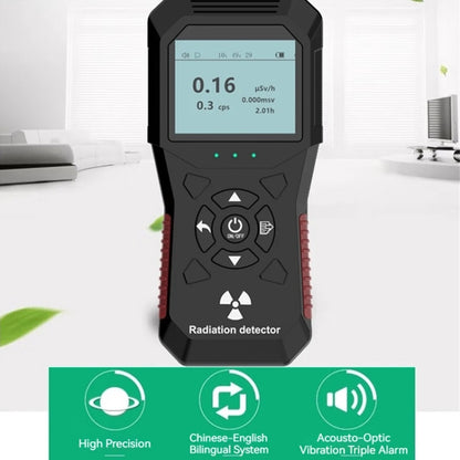 FY803 X-Ray Radiation Meter Alpha Beta Gamma Humidity Nuclear Radiation Detector Rechargeable Real-Time Graph Geiger