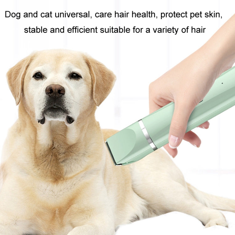 Pet Shaver Cat Dog Paw Hair Clipper Electric Fader, 2 in 1 Green, 3 in 1 Green, 4 in 1 Green, 2 in 1 White, 3 in 1 White, 4 in 1 White, Single Head