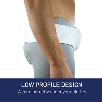 Adult Hernia Belt Groin Protection Belt, Black, Skin Color
