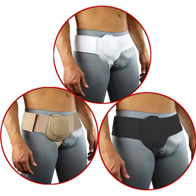 Adult Hernia Belt Groin Protection Belt, Black, Skin Color