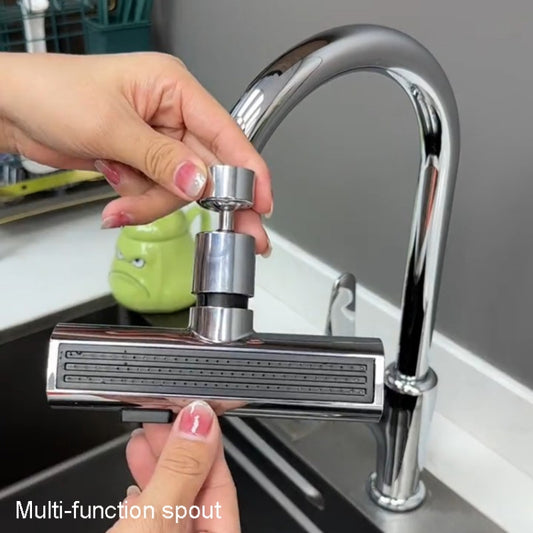 Multi-functional Flying Rain Waterfall Spout Connector Kitchen Faucet Splash Universal Swivel Bubbler