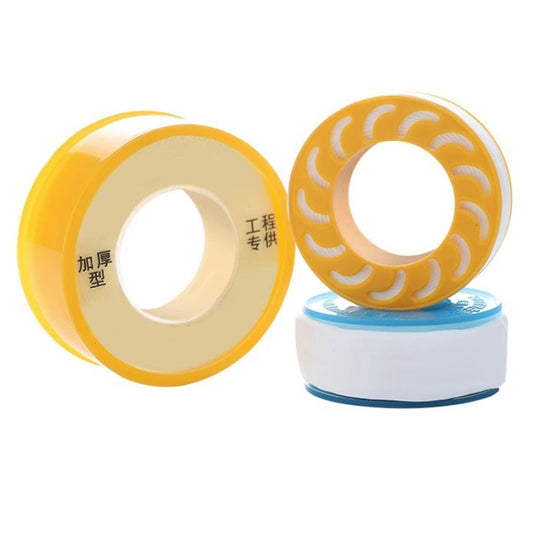 Waterproof Raw Material Tape Teflon Tape Rolls Industrial Sealing Tape, 15m Length 16mm Wide 0.1mm Thickness