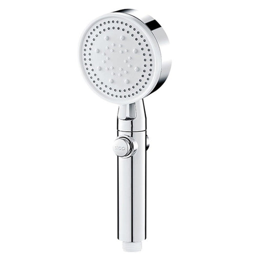 Pressurized Shower Water Heater Handheld Multifunction 6-speed Nozzle, Silver, Black