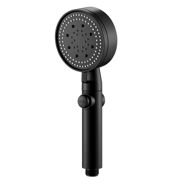 Pressurized Shower Water Heater Handheld Multifunction 6-speed Nozzle, Silver, Black