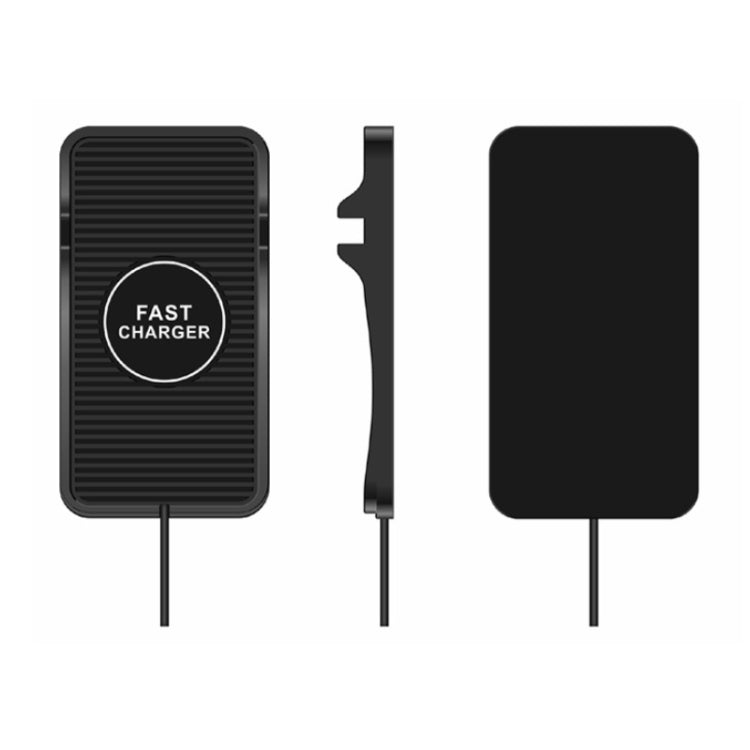 15W Car Wireless Charging Silicone Base For Apple Android Phones, TYPE-C Interface