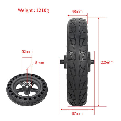 For Xiaomi M365 Electric Scooter 8.5-inch Rear Wheel  Solid Shock-absorbing Honeycomb Tire with Hub