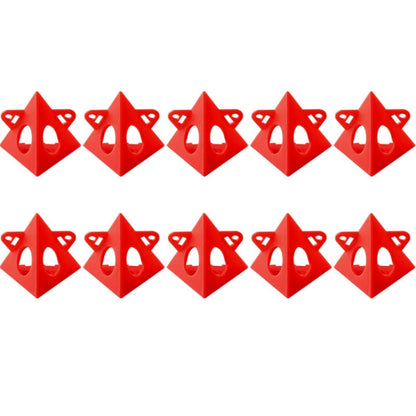 10pcs/Pack Woodworking Paint Pyramid Stands Cone Support Stand, Yellow, Red, Champagne