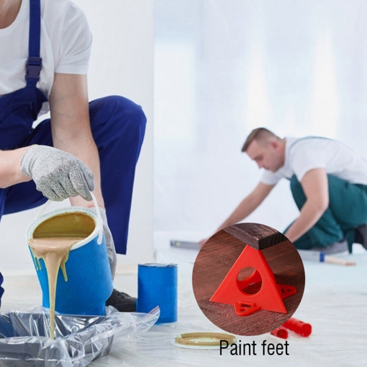 10pcs/Pack Woodworking Paint Pyramid Stands Cone Support Stand, Yellow, Red, Champagne