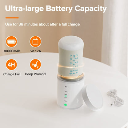 Baby Bottle Warmer 10000mAh USB Rechargeable Heater With 2 Adapter
