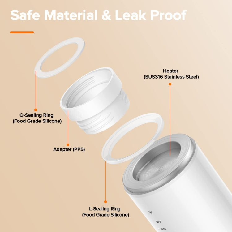 Baby Bottle Warmer 10000mAh USB Rechargeable Heater With 2 Adapter