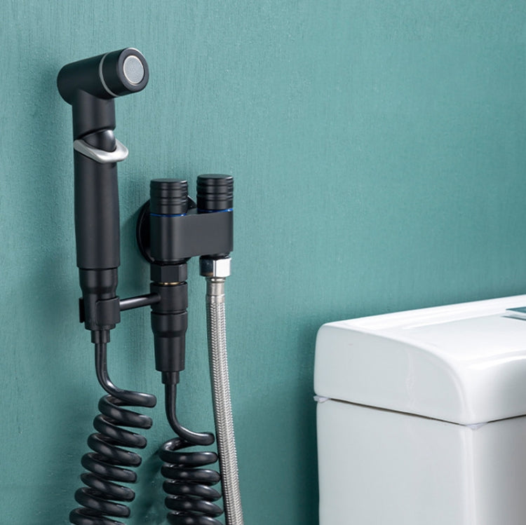 Toilet Mate Booster Flusher Toilet Cleaning Shower Set, Electroplated ABS Model, Black ABS Model, Electroplated Copper Model, Black Copper Model