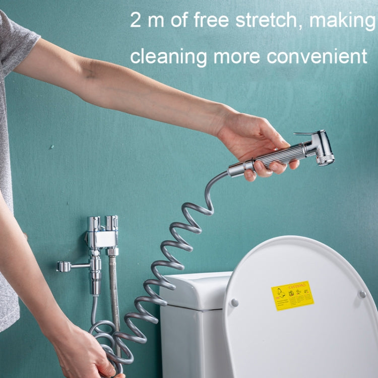 Toilet Mate Booster Flusher Toilet Cleaning Shower Set, Electroplated ABS Model, Black ABS Model, Electroplated Copper Model, Black Copper Model