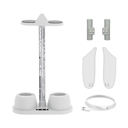 For Meta Quest 3 VR Glasses Charging Base Storage Bracket with Cool RGB Light