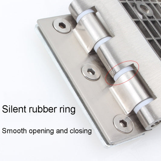 Glass Door Partition Hinge Furniture Housing Door Fittings, Space Aluminum, Rust Stainless Steel