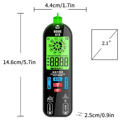 BSIDE A1X Charging Model Mini Digital Electric Pen Intelligent Automatic Merit Multimeter