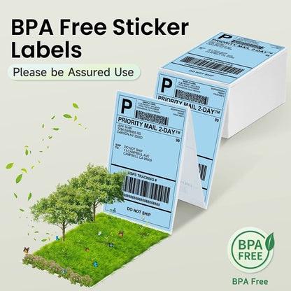 500sheets 4×6 Inch Stickers Thermal Label Paper For Phomemo PM-246S / PM-241BT / D520BT