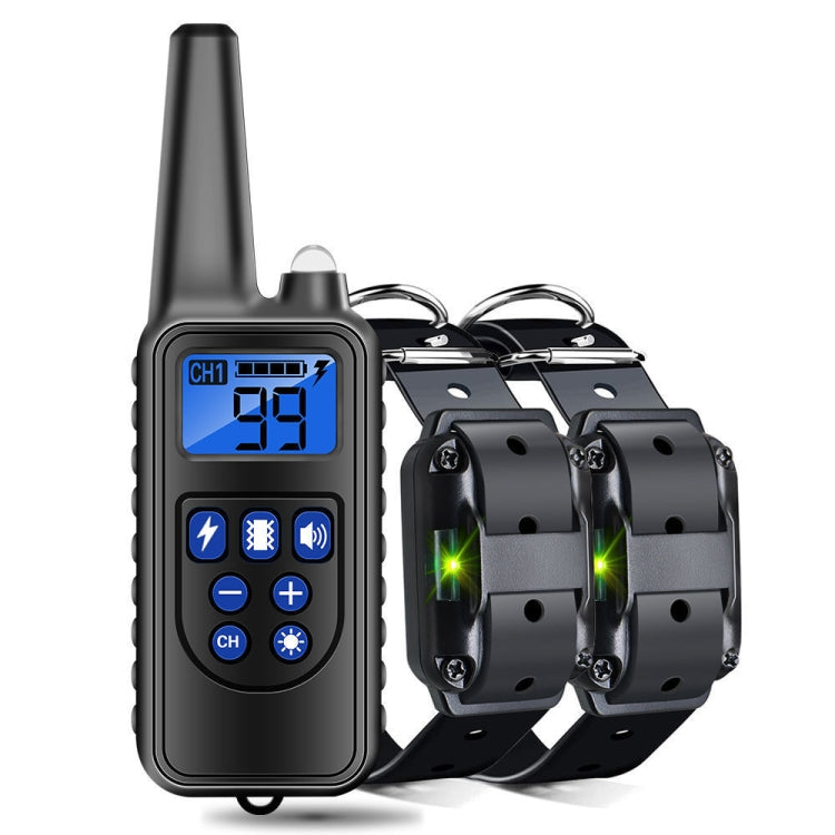 800m Remote Control Stop Barker Dog Trainer Smart Anti-Disturbance Vibration Collar, With 1 Collar, With 2 Collars, With 3 Collars