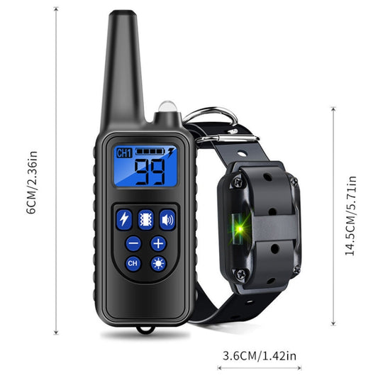 800m Remote Control Stop Barker Dog Trainer Smart Anti-Disturbance Vibration Collar, With 1 Collar, With 2 Collars, With 3 Collars