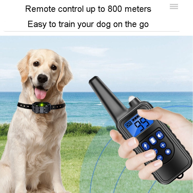 800m Remote Control Stop Barker Dog Trainer Smart Anti-Disturbance Vibration Collar, With 1 Collar, With 2 Collars, With 3 Collars