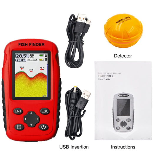 Wireless Ultrasonic Fish Finder Sonar Underwater Visual HD Angler Detector