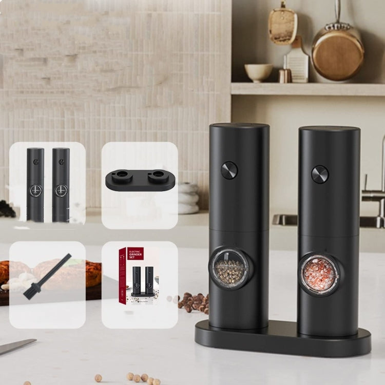 Electric Automatic Salt and Pepper Grinder Set Battery Powered, A2  KYMQ-14-BS, B2 KYMQ-16B-BS