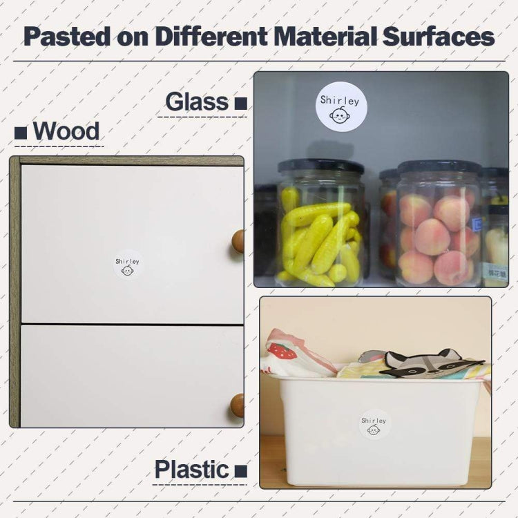 For Phomemo M110 / M200 200pcs /Roll 30x30mm Round Self-Adhesive Thermal Labels