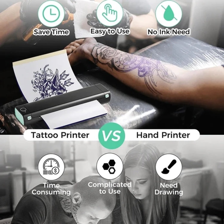 For Phomemo M08F / TP81 100sheets /Pack A4 Tattoo Transfer Paper Compatible For MR.IN Brother Pocket Jet / MT800