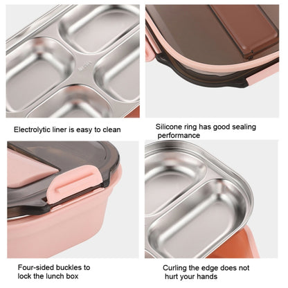 304 Stainless Steel Lunch Box Leakproof Insulated Student Dormitory Bento Box