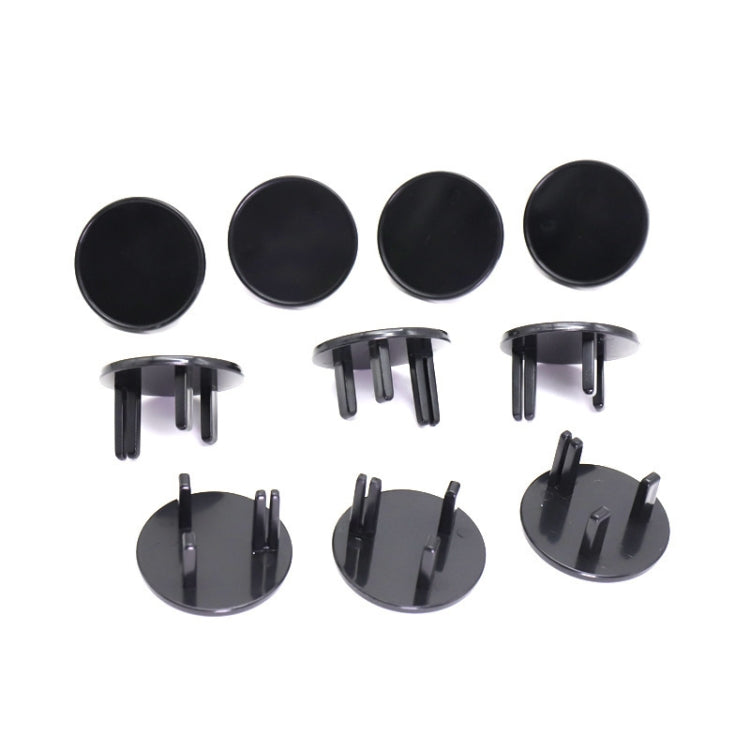 UK 3-Hole Baby Socket Protection Cover, Round Black, Round Transparent, Pear Shaped White
