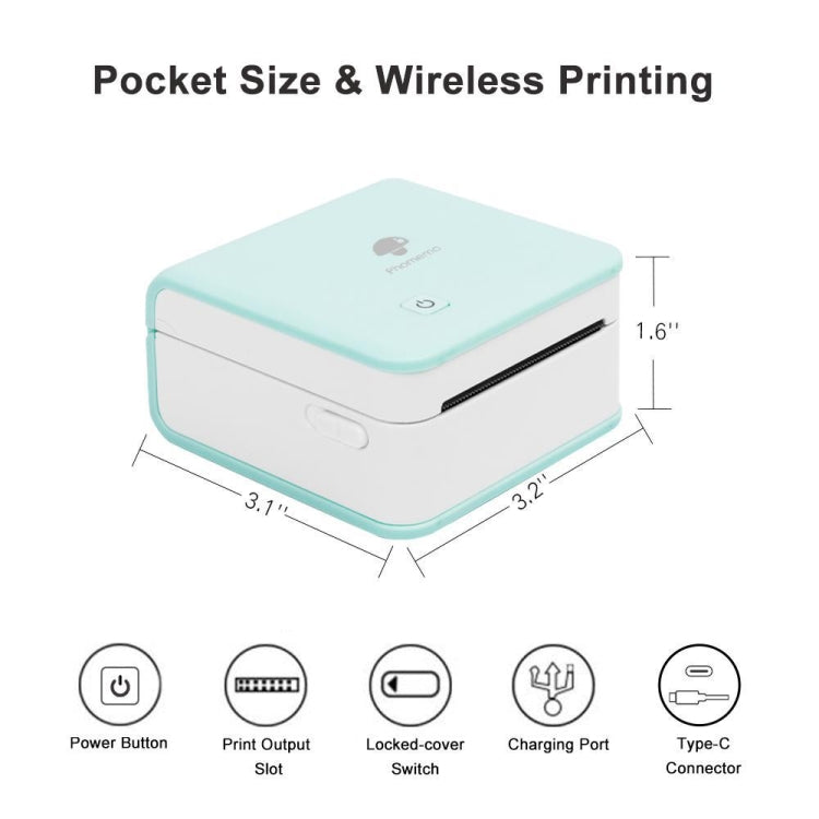 Phomemo M02 PRO Pocket Mini Small Portable Bluetooth Wrong Thermal Tag Printer