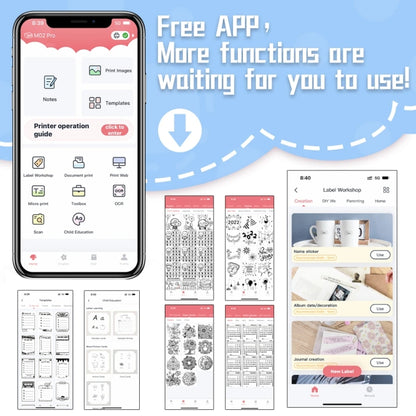 Phomemo M02 PRO Pocket Mini Small Portable Bluetooth Wrong Thermal Tag Printer