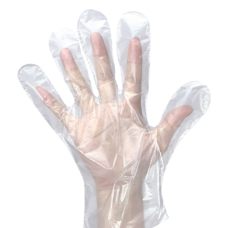 Disposable Gloves Transparent Food Catering Protective Glove, 1000pcs Standard 0.6g, 100pcs Thicked 0.8g