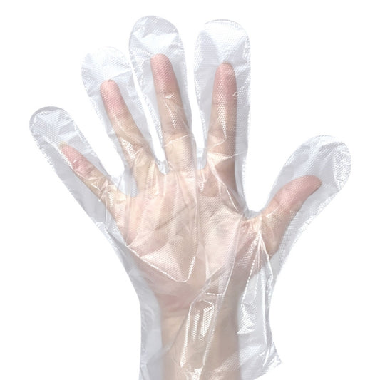 Disposable Gloves Transparent Food Catering Protective Glove, 1000pcs Standard 0.6g, 100pcs Thicked 0.8g