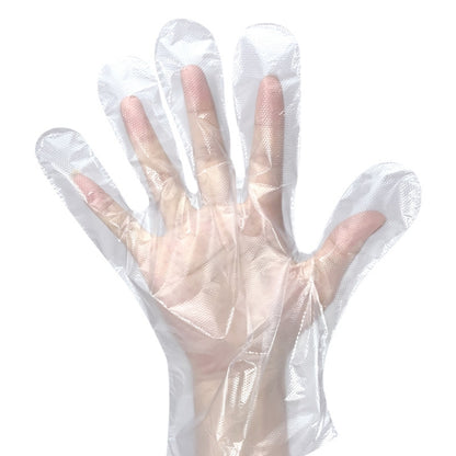 Disposable Gloves Transparent Food Catering Protective Glove, 1000pcs Standard 0.6g, 100pcs Thicked 0.8g