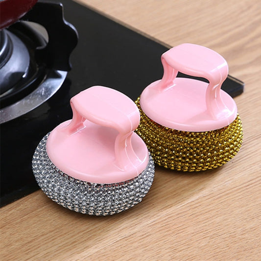 Removable Cleaning Wire Ball Kitchen Pot And Dish Brush