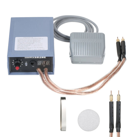 Portable 18650 Battery Spot Welder 5000W High Power Handheld Spot Welding Machine, Footswitch Version EU Plug, Automatic Version EU Plug, Footswitch Version US Plug, Automatic Version US Plug