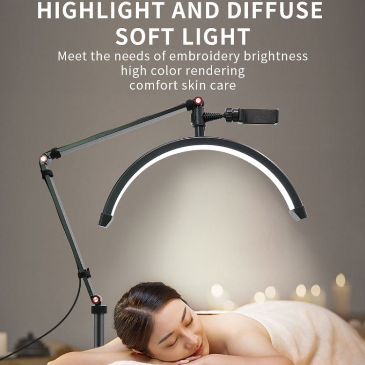 LED Half Moon Beauty Lamp Manicure Eyebrow Tattoos Eyelash Fill Light, UK Plug
