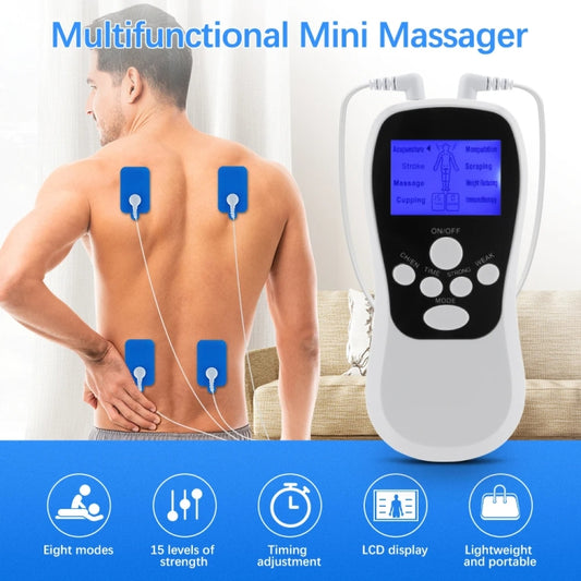 Multifunctional Low Frequency Pulse Meridian Physiotherapy Massage Instrument, White Standard, White Upgrade, Blue Standard, Blue Upgrade