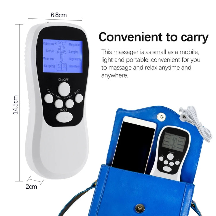 Multifunctional Low Frequency Pulse Meridian Physiotherapy Massage Instrument, White Standard, White Upgrade, Blue Standard, Blue Upgrade